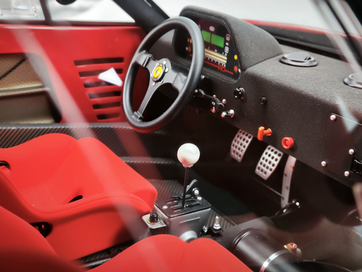Amalgam 1/8 Ferrari F40 Racing Edition High-end Simulation Car Model Ornaments