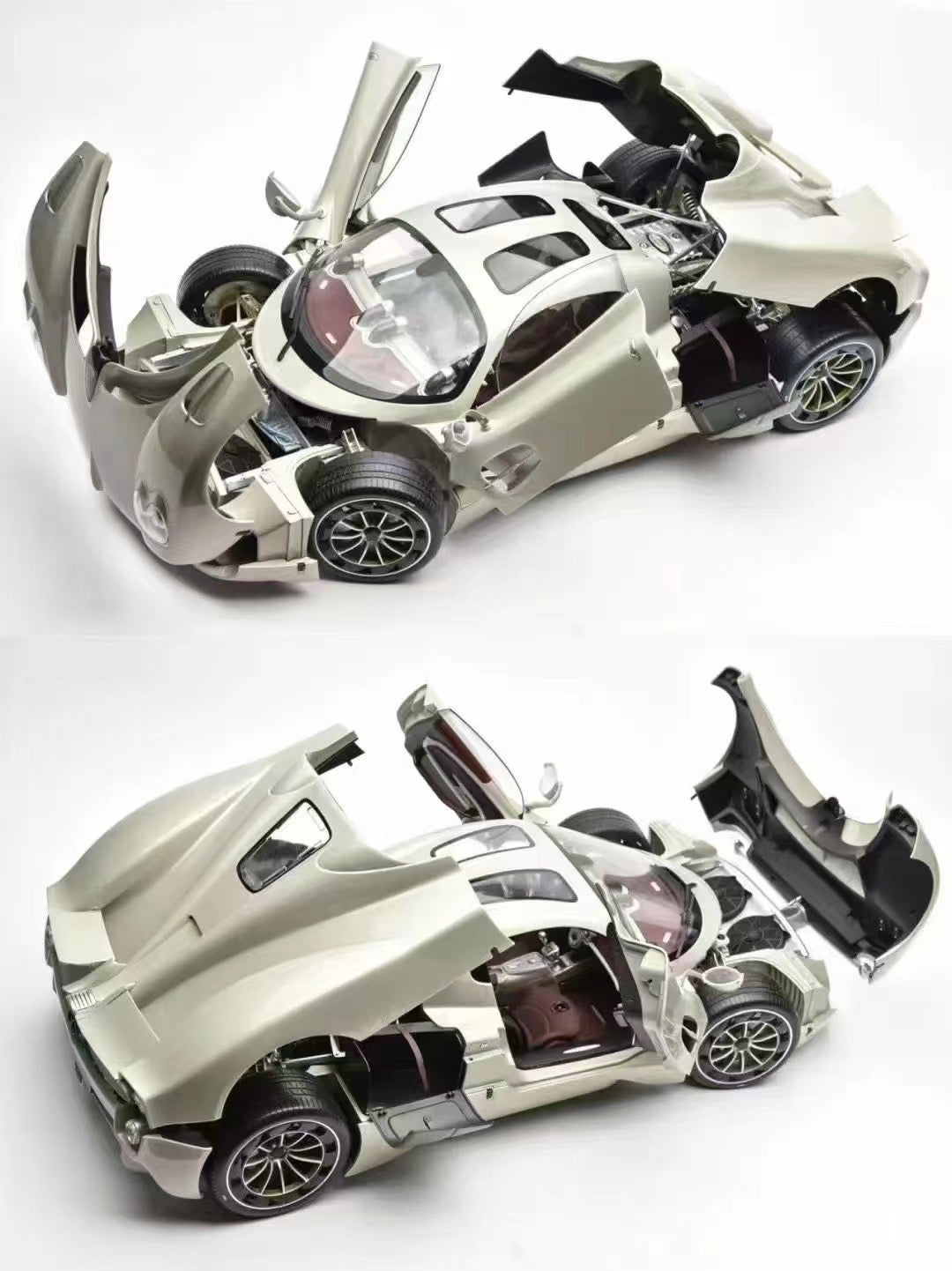 Modelo de coche de simulación Pagani Utopia Pocher 1/8, adorno, regalo de cumpleaños
