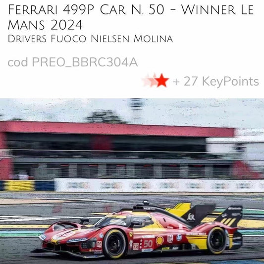 pre-sell BBR 1/43 Ferrari 499P LE MANS 2024 2024 Le Mans Ferrari defends its title