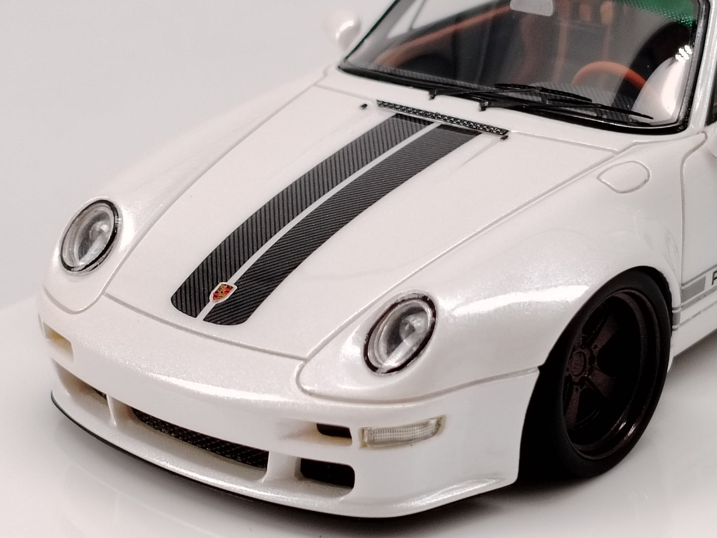 SCM 1/43 Porsche Gunther Werks Limited Edition Simulation Car Model Ornaments