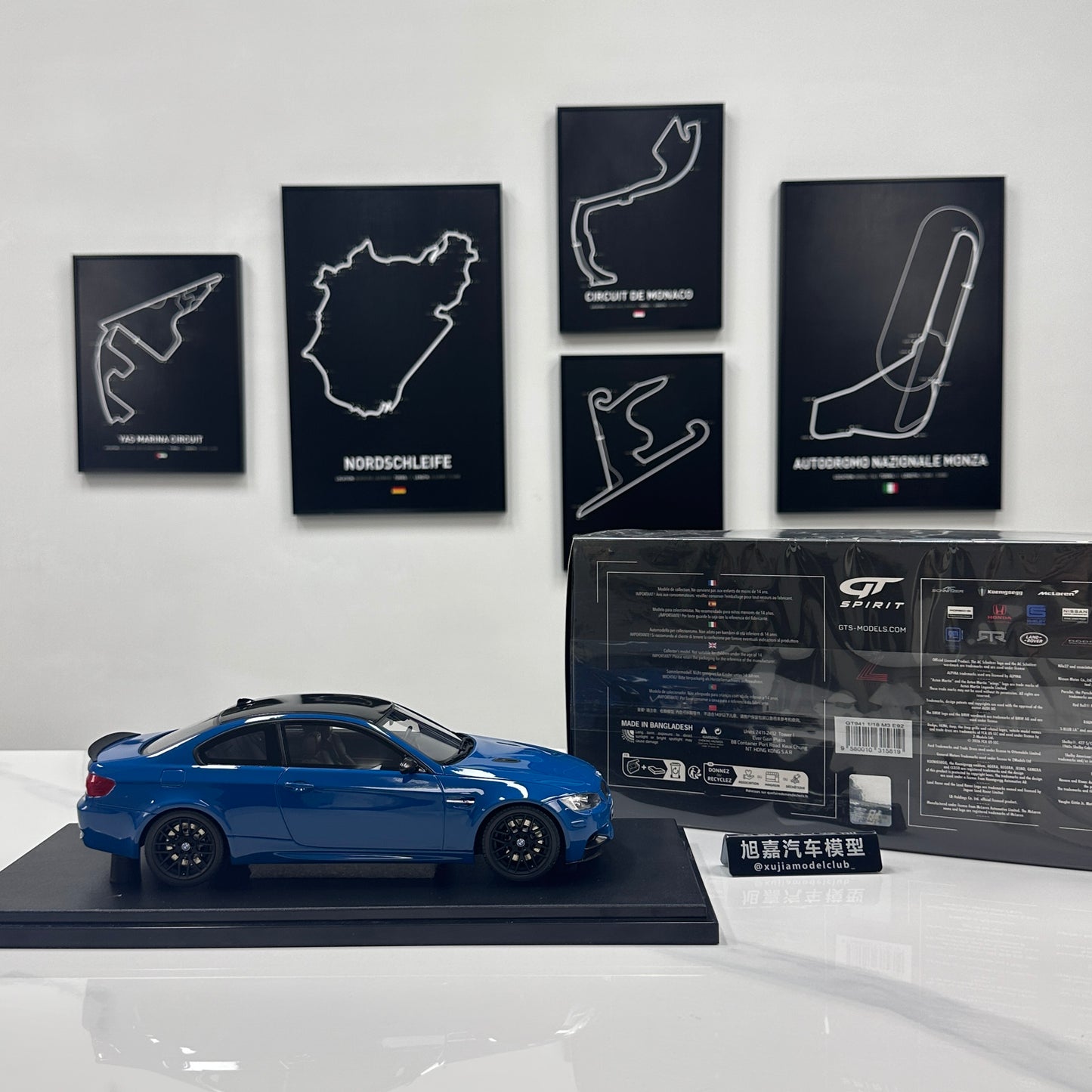 GT Spirit 1/18 BMW M3 E92 Blue GT941