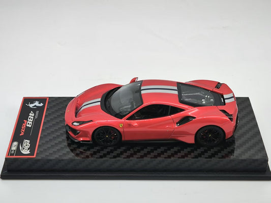 BBR 1/43 Ferrari 488 Pista Metallic Red Resin Model SUMS001A