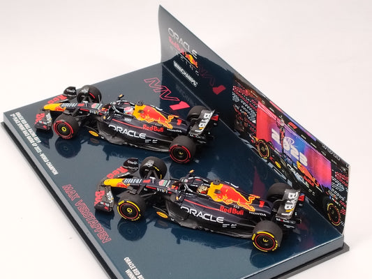 MINICHAMPS 1/43 Oracle RED BULL RACING RB19 Double Car Set Red Bull Model Car