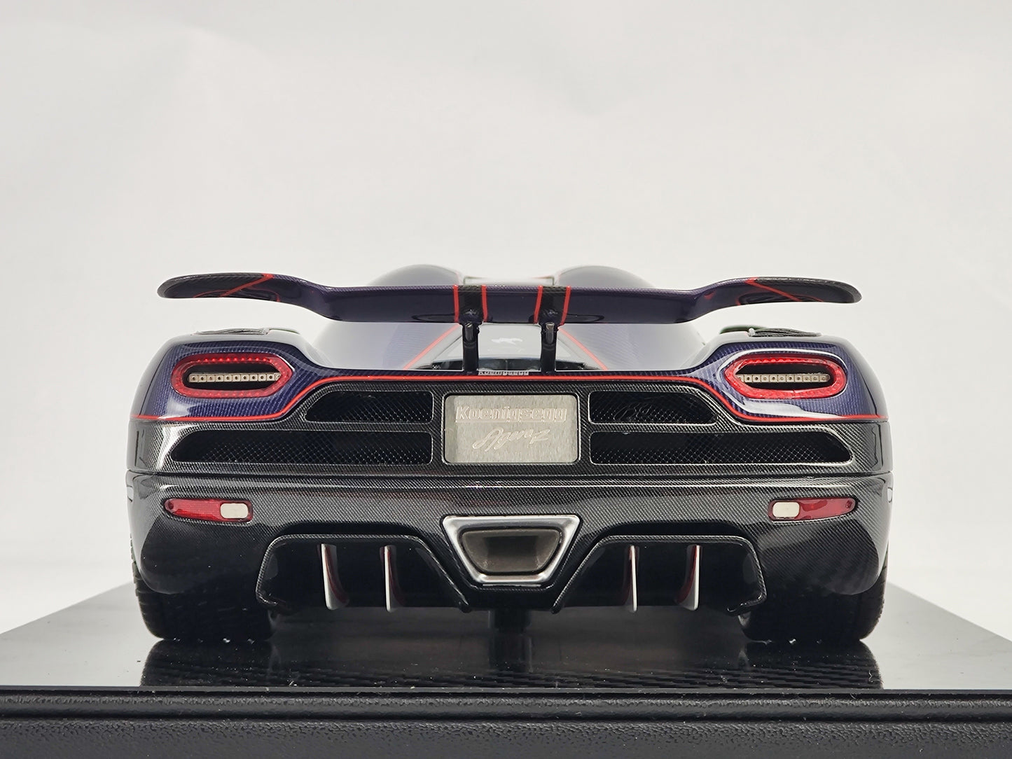 Frontiart 1/18 Koenigsegg Agera RS Carbon Blue Red Line Limited Edition Simulation Model Car