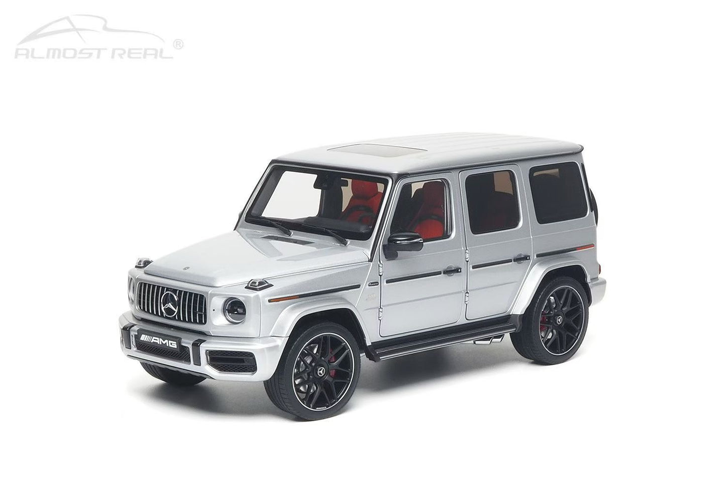 AR 1/18 Mercedes-AMG G63 2019 Silver Alloy Fully Opening Car Model