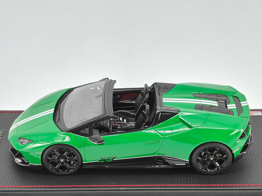 MR 1/18 Lamborghini Huracan EVO 60th Anniversary Edition Viper Green Limited Edition Car Model LAMBO037SB