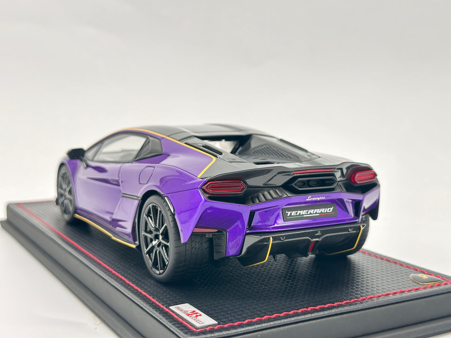 MR 1/18 Lamborghini New Calf Temerario AP Kit Version Parrot Purple Limited Model LAMBO062F