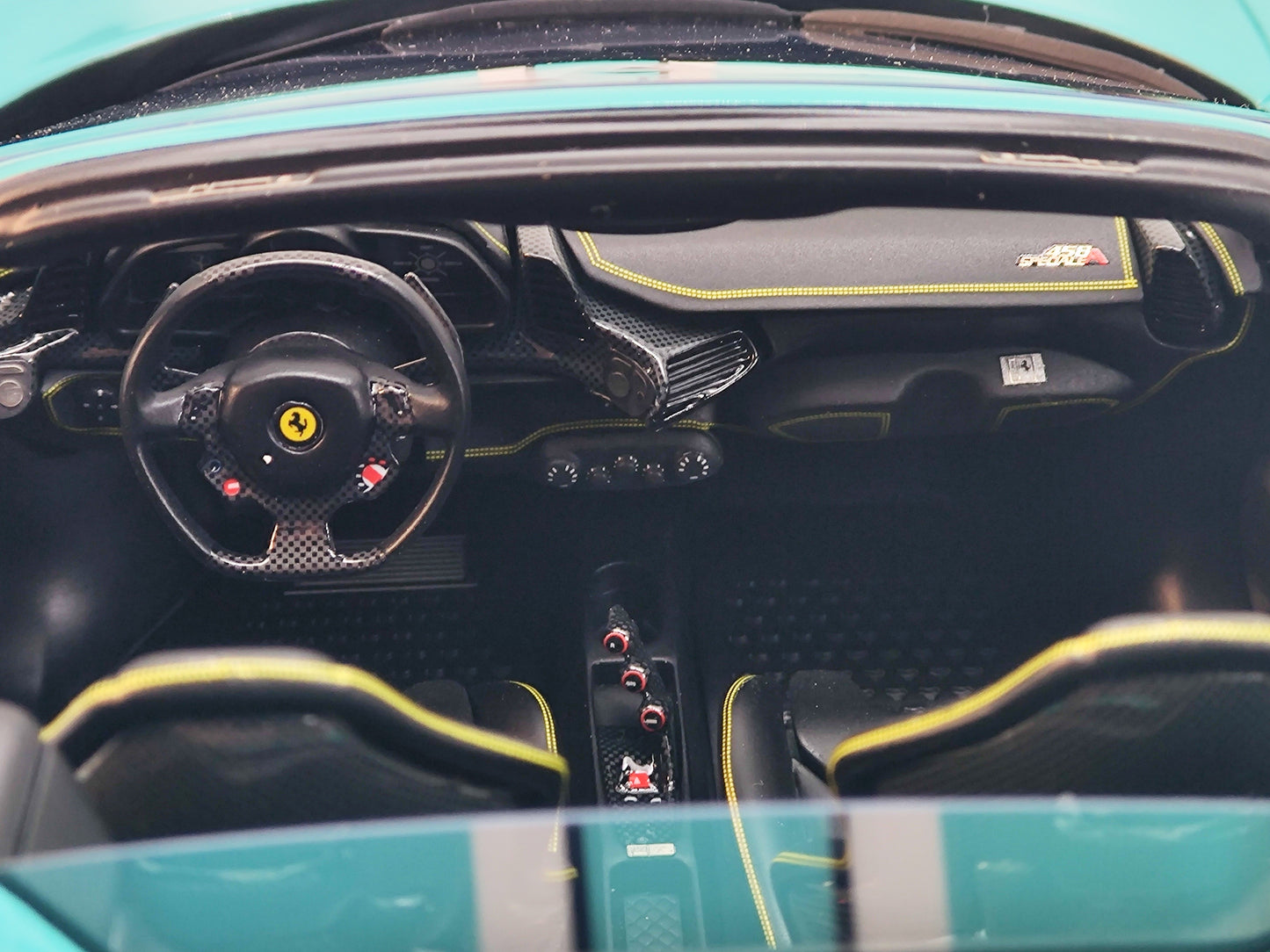 HH 1/18 Ferrari 458SP Tiffany Green Simulation Car Model
