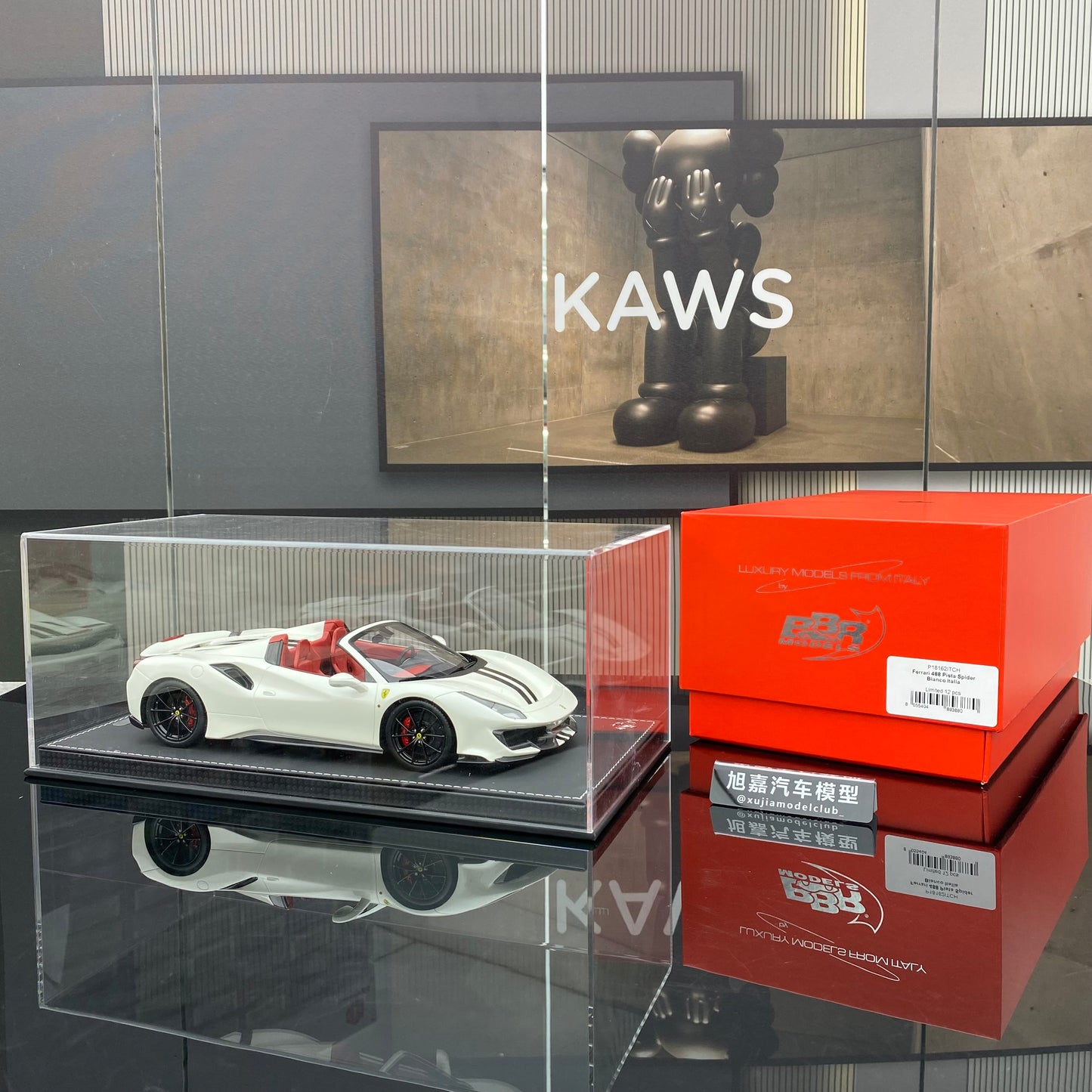 BBR 1/18 Ferrari 488 pista Spider convertible limited edition car model