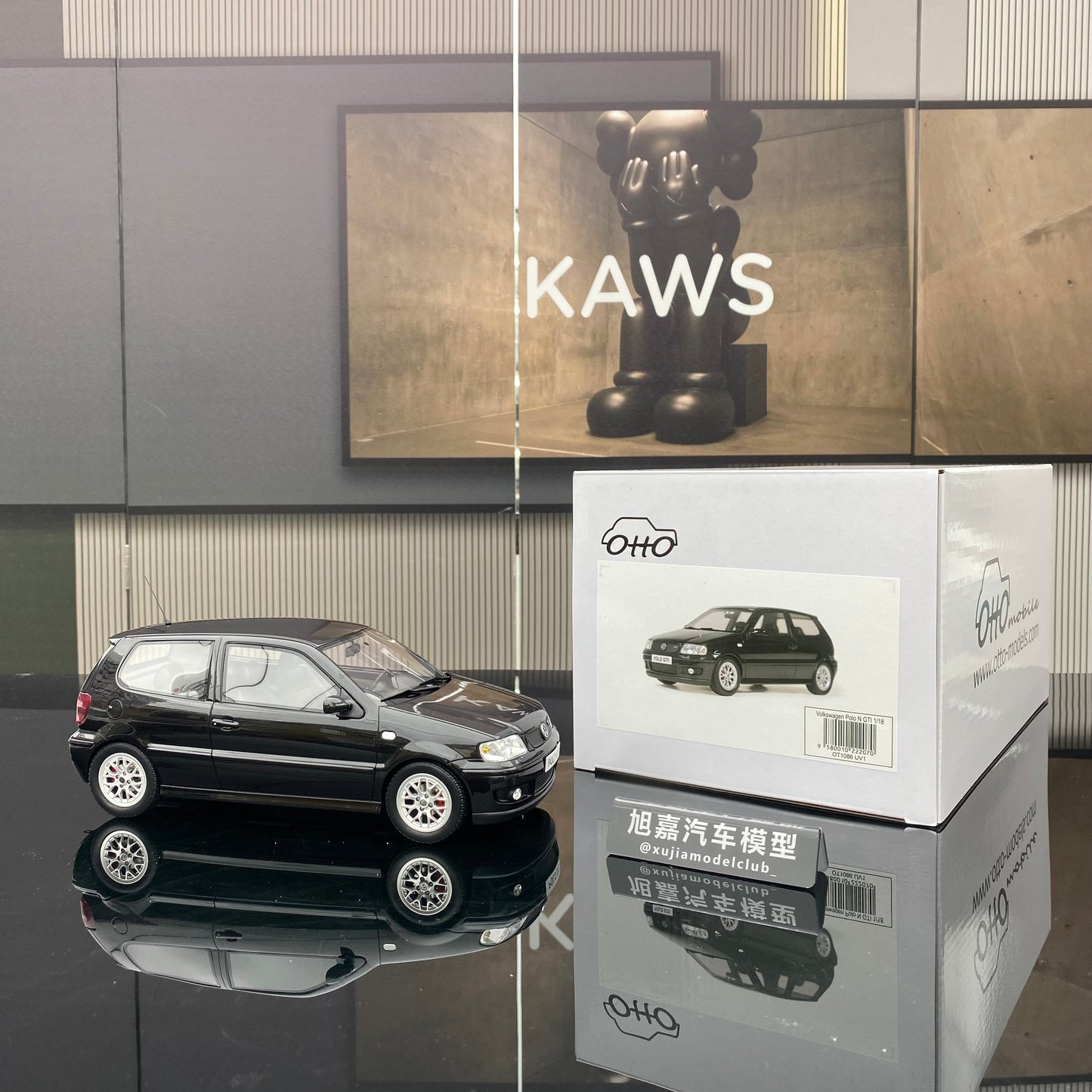 OTTO 1/18 Volkswagen VW Golf POLO N GTI LA7W black resin car model