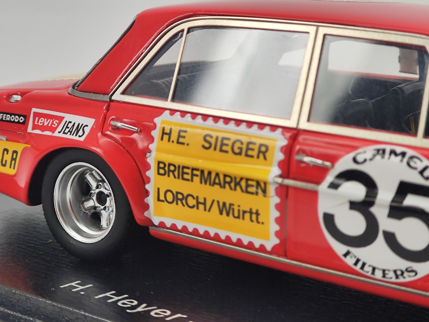 Spark 1/43 Mercedes-Benz 300SEL 6.8 1971 Spa 24 Hours Endurance Race Simulation Model Car