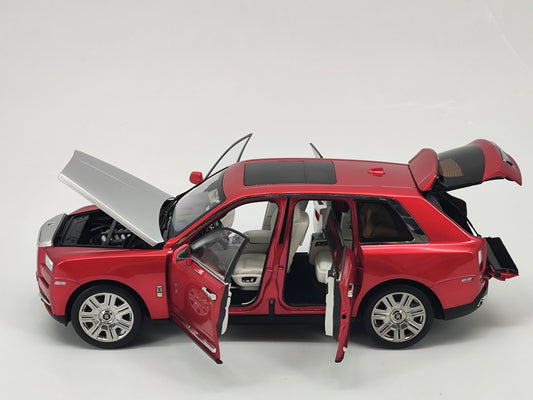 Kengfai 1/18 Rolls-Royce Cullinan Candy Red Alloy Model Car