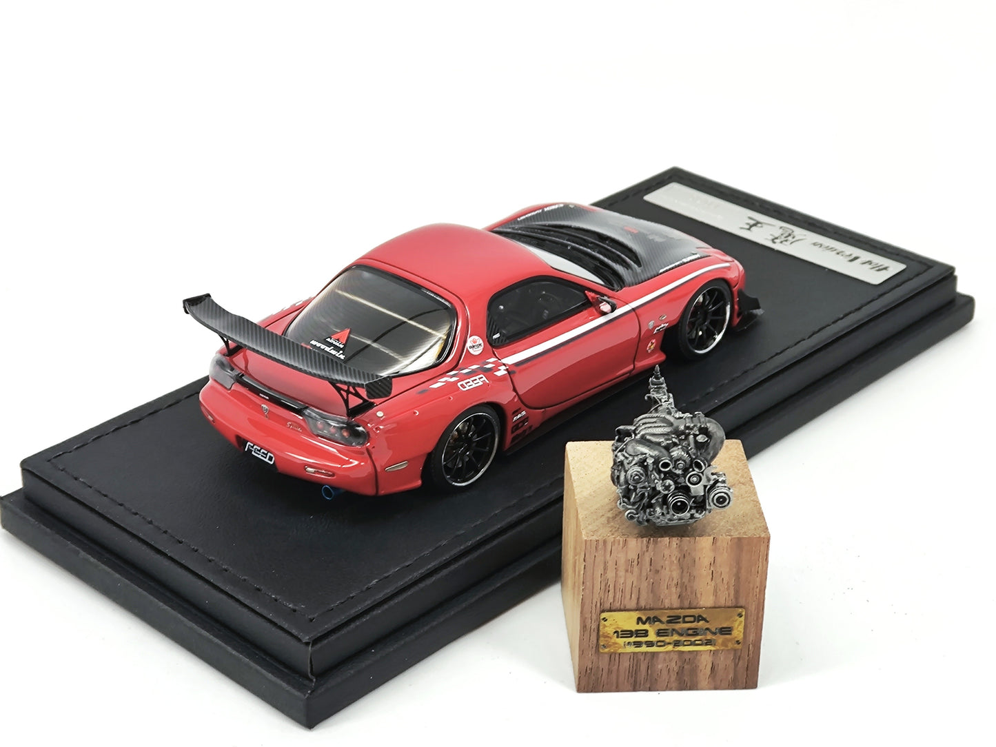 IG 1/43 Mazda rx7 Demon King with engine simulation model car IG2183