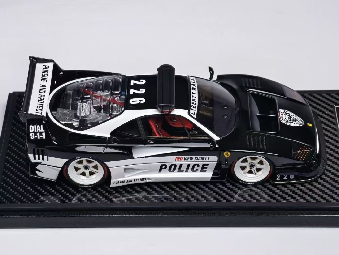 Vip Scale Models 1/18 Ferrari LB-F40 Need for Speed Police Car Painted Resin Model