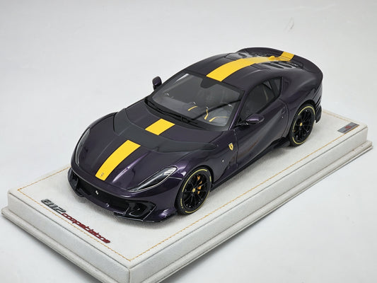 MR 1/18 Ferrari 812 Competizione Metallic Purple Limited Edition Model Car