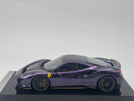 Amalgam 1/18 Ferrari 488 PISTA Hong Kong Purple Limited Edition Model Car