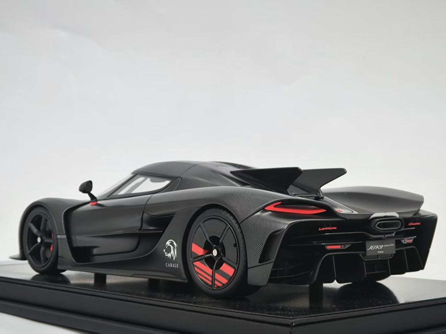 FA 1/18 Koenigsegg Jesko Absolut Carbon Black Resin Model Car