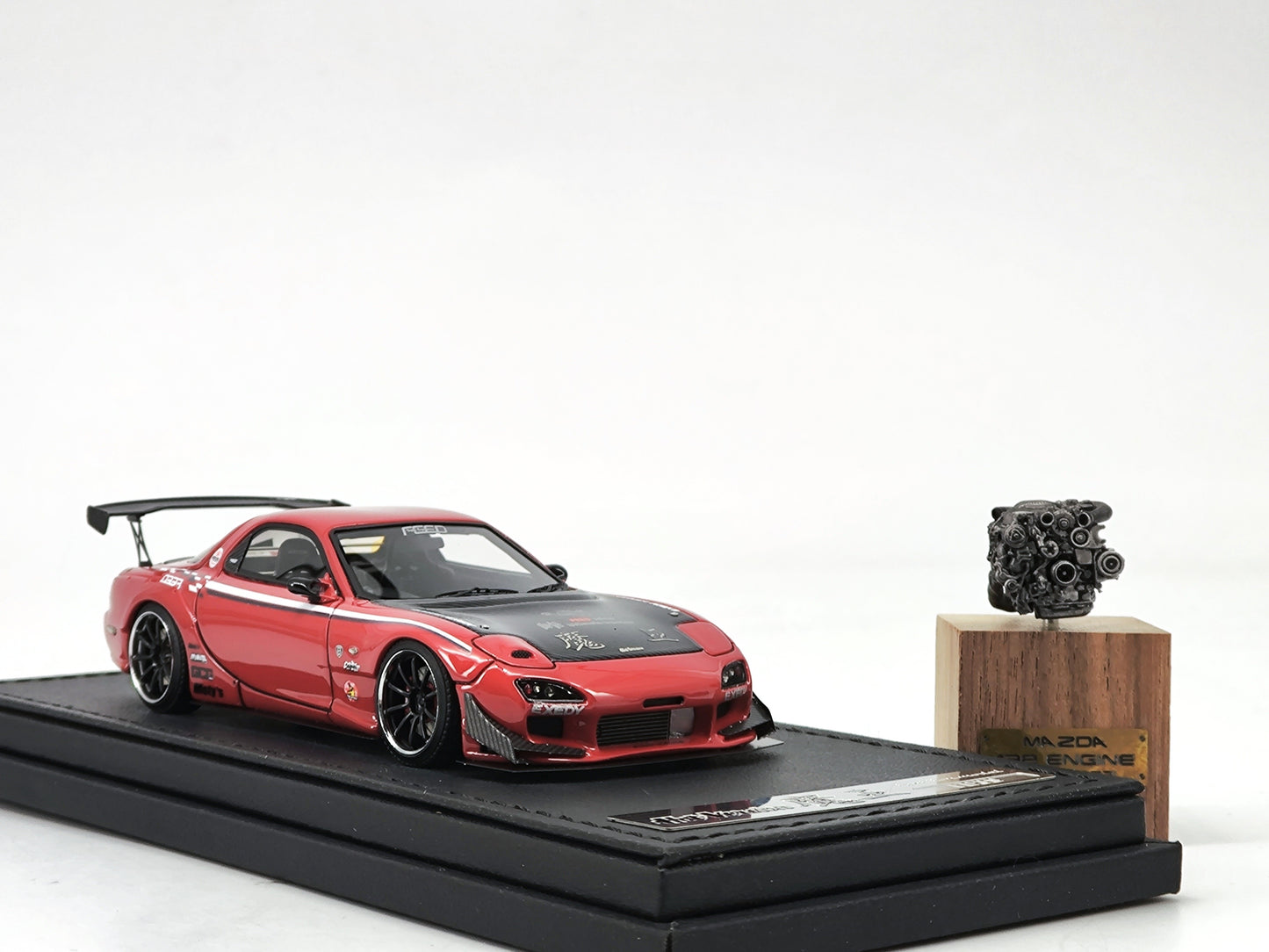 IG 1/43 Mazda rx7 Demon King with engine simulation model car IG2183