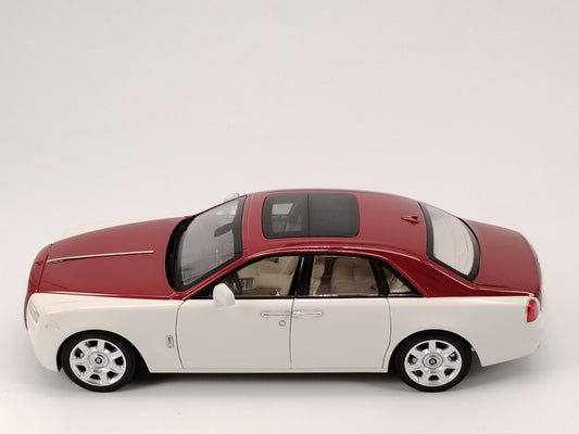 Kyosho 1/18 Rolls-Royce Ghost White and Red Simulation Car Ornaments