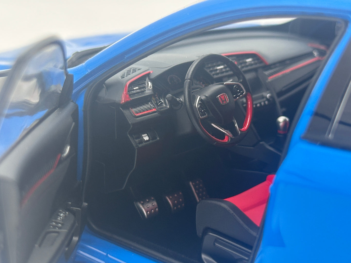 LCD 1/18 Honda Civic TYPE-R FK8 Racing Blue Alloy Car Model
