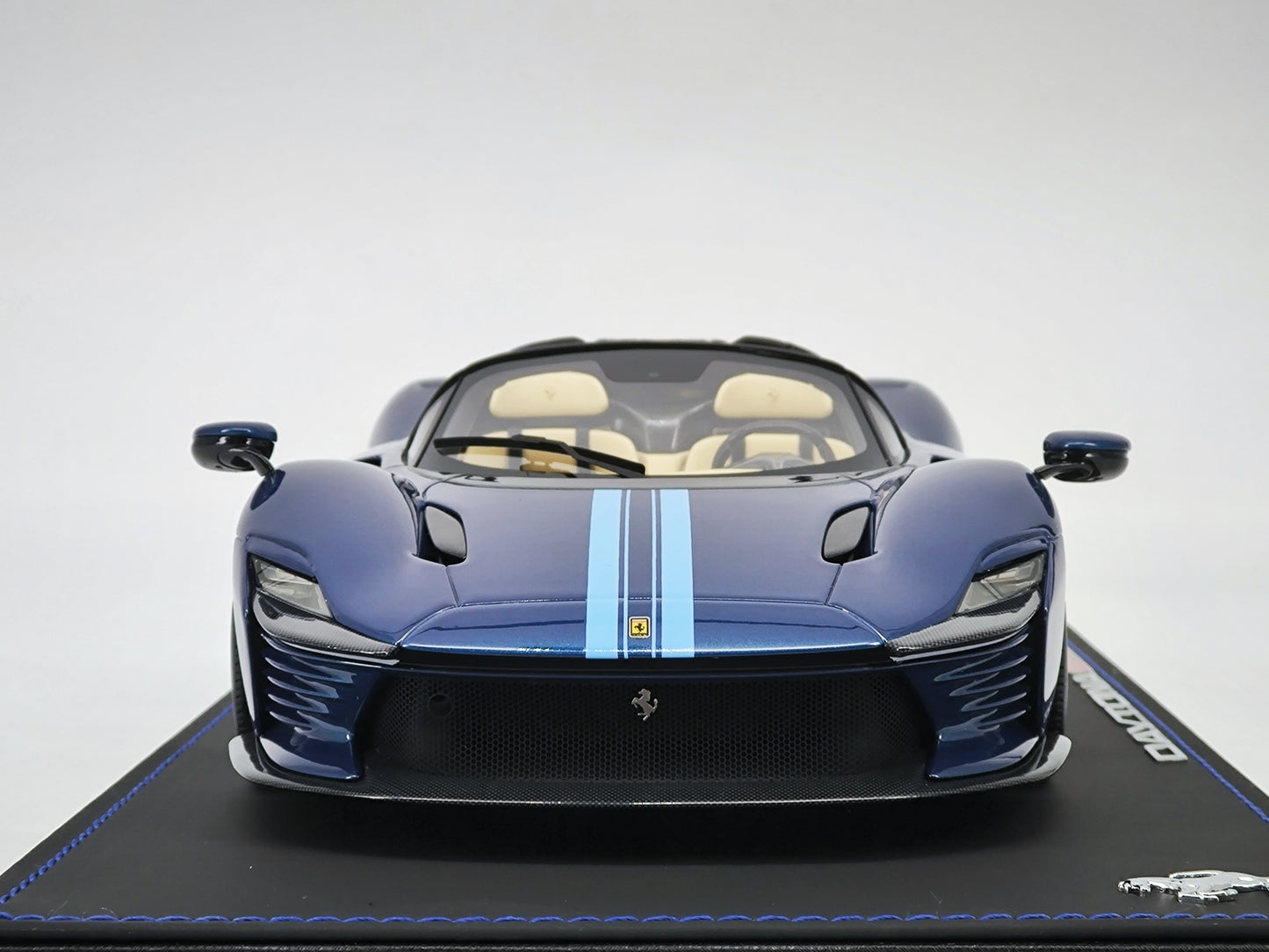BBR 1/18 Ferrari sp3 Abu Dhabi blue with flower pattern limited edition car model P18214F1