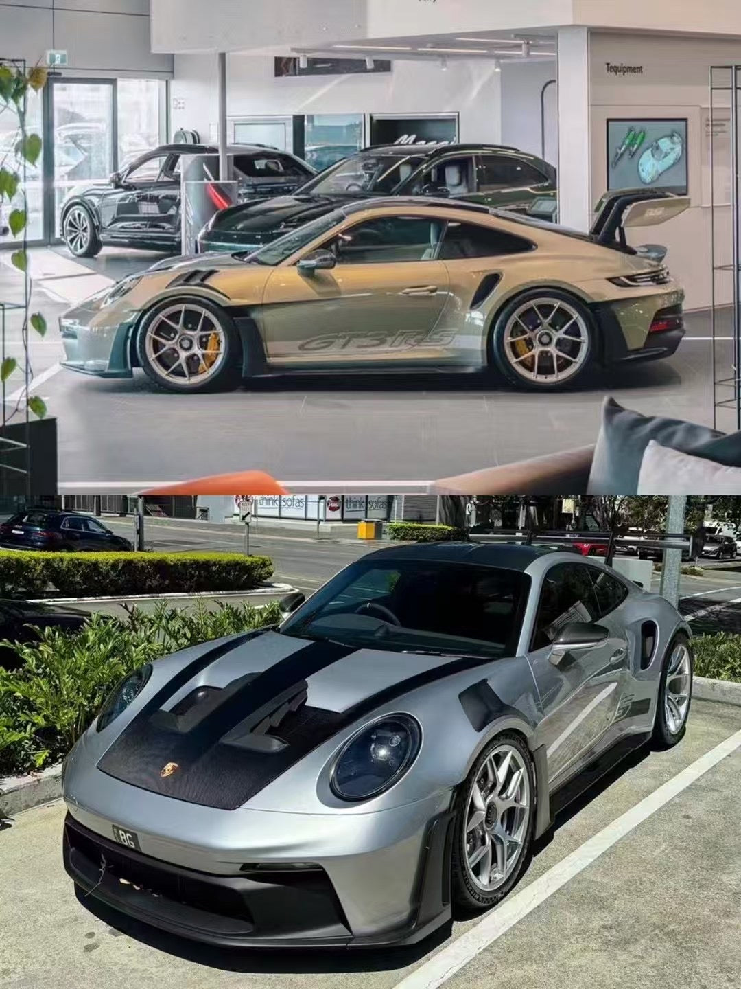 HH Model 1/18 Porsche 992GT3RS Limited Edition Car Model Ornaments Collection