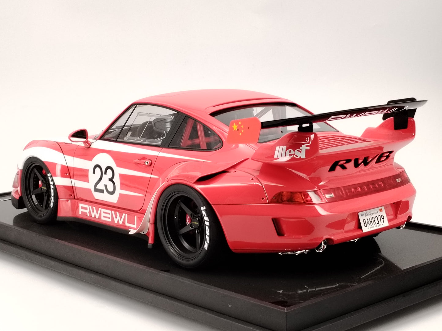 TIMOTHY&PIERRE 1/8 Porsche RWB 993 Red Limited Edition Car Model Collectible