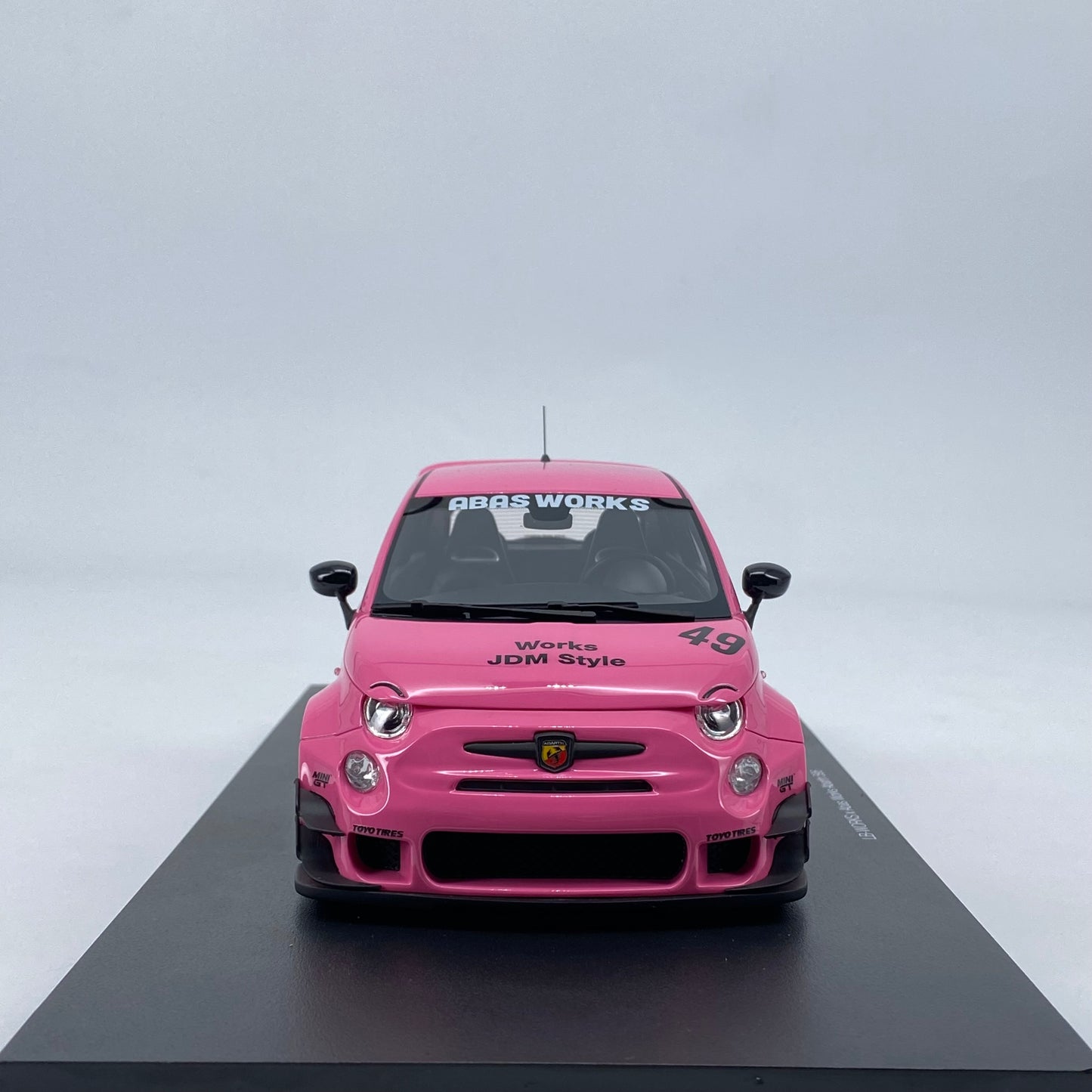 Topspeed 1/18 Abarth 595 LBWK simulation car model