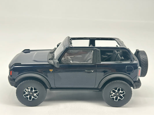 GT Spirit 1/18 Ford BRONCO Open Roof Blue Black Simulation Car Model