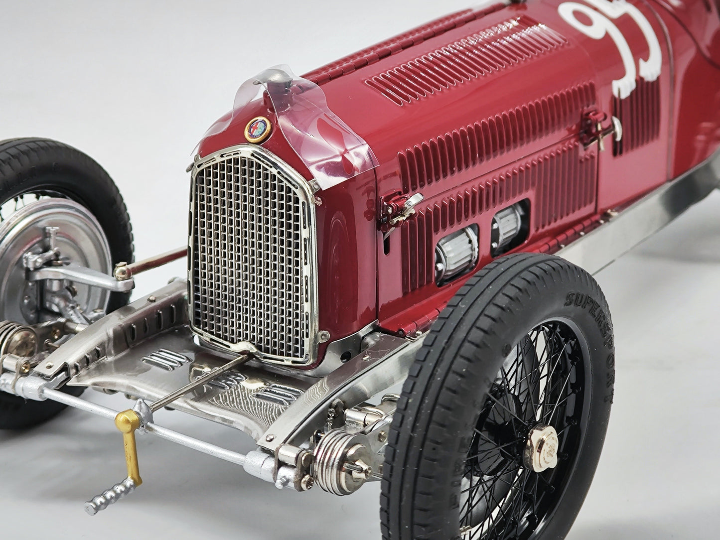 CMC 1/18 Alfa Romeo P3 Caracciola #95 Red Alloy Car Model M224