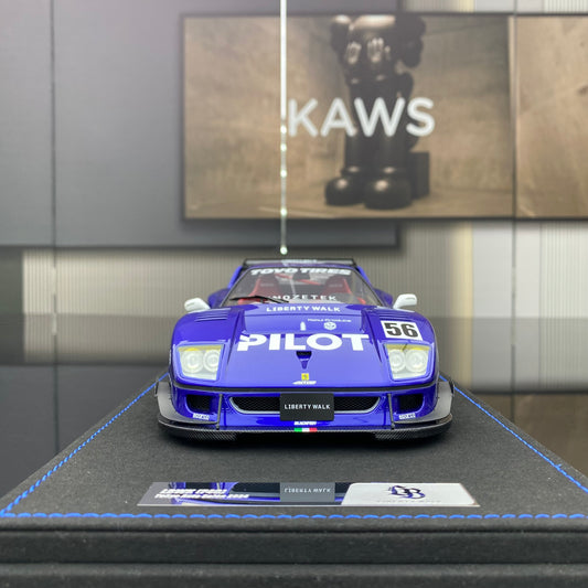 INNO 1/18 Ferrari LBWK F40 White Tokyo Auto Salon 2024 simulation car model ornaments