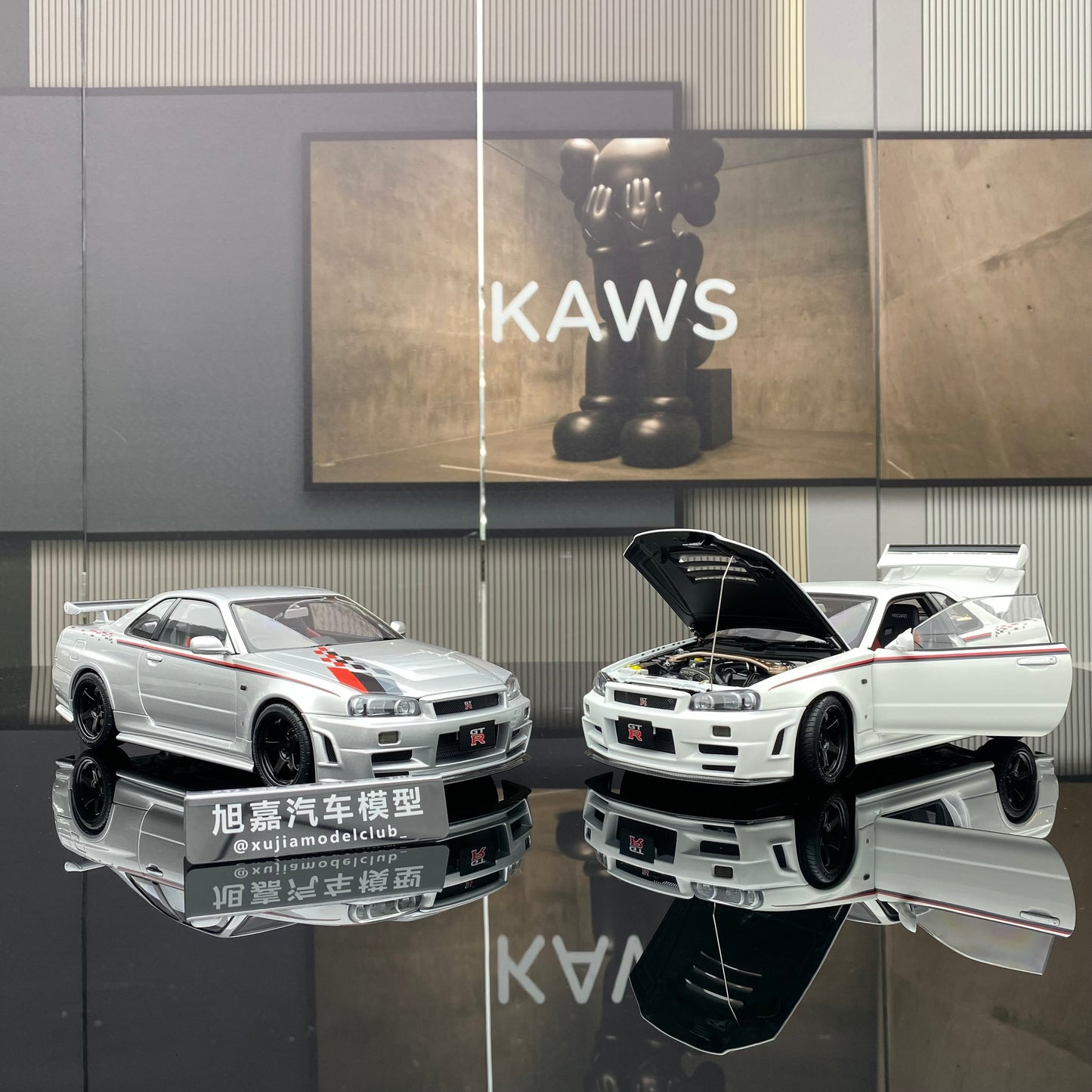 MOTORHELIX 1/18 NISMO SKYLINE GT-R (R34) NISMO CUSTOMIZED alloy full-open simulation car model