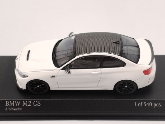 MINICHAMPS 1/43 BMW M2 CS White Alloy Car Model 410021021