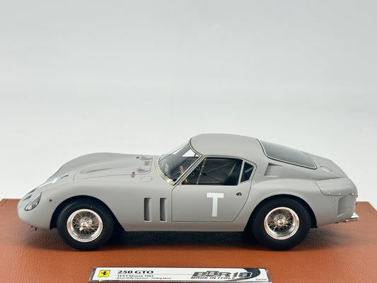 BBR 1/18 Ferrari 250GTO TEST Monza 1961 with figure BBR1855ST grey