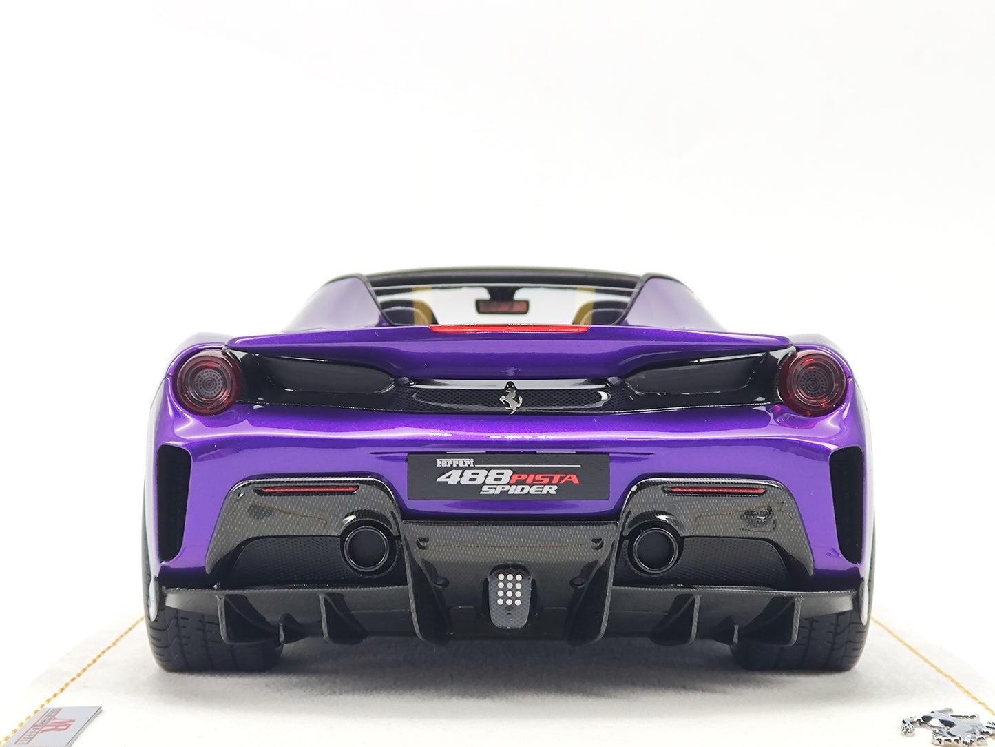 MR 1/18 Ferrari 488pista Convertible Special Edition Purple Car Model