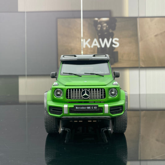 Almost Real 1/18 Mercedes-Benz AMG G63 4X4² Matt Green Big G Car Model Ornament