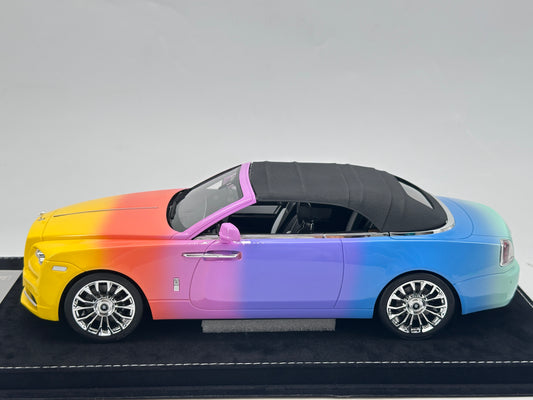 HH Model 1/18 Rolls-Royce Dawn, Six-Color Car, Simulation Car Model
