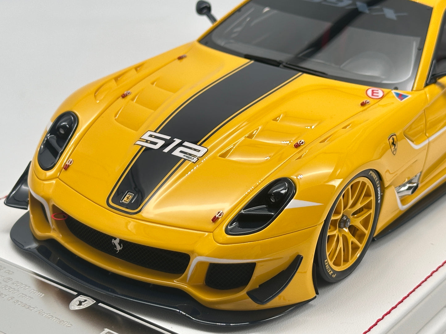 DG 1/18 Ferrari 599 EVO XX Yellow Limited Edition Model Car