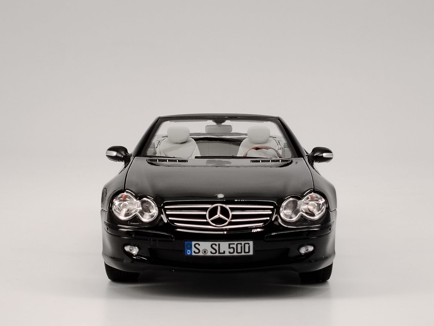 Norev 1/18 Mercedes SL 500 2003 black alloy car model ornaments birthday gift