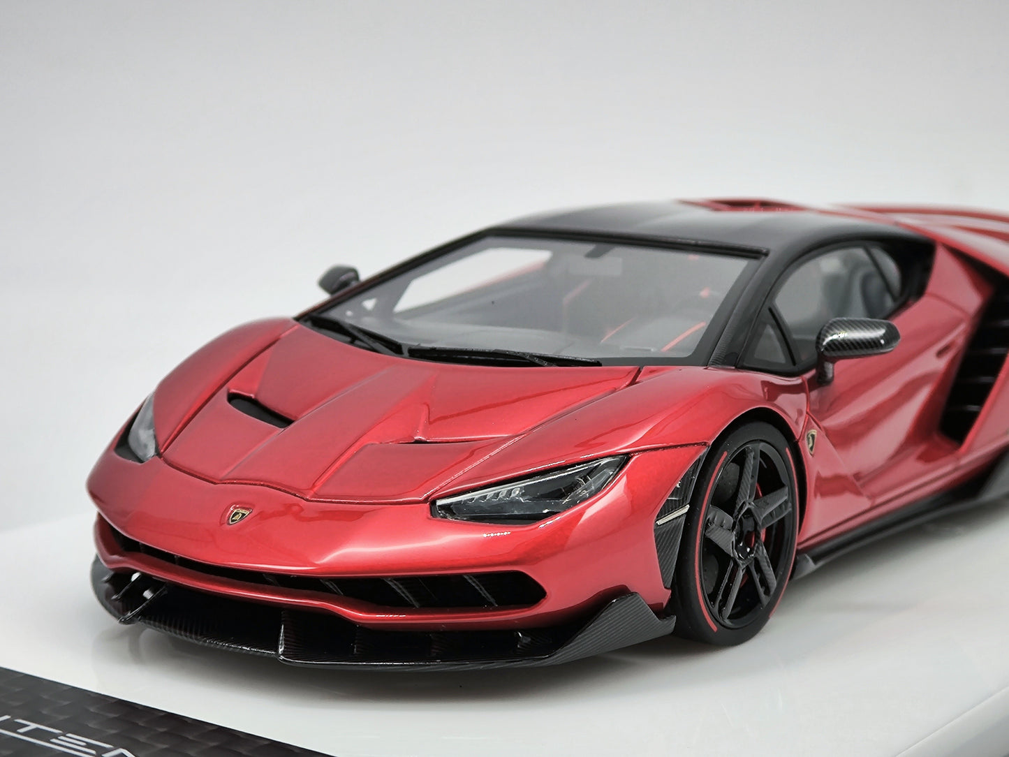 makeup 1/43 Lamborghini Centenario LP770-4 Metallic Red Limited Edition Car Model