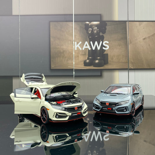 LCD 1/18 HONDA CIVIC TYPE R alloy full-open simulation car model ornaments