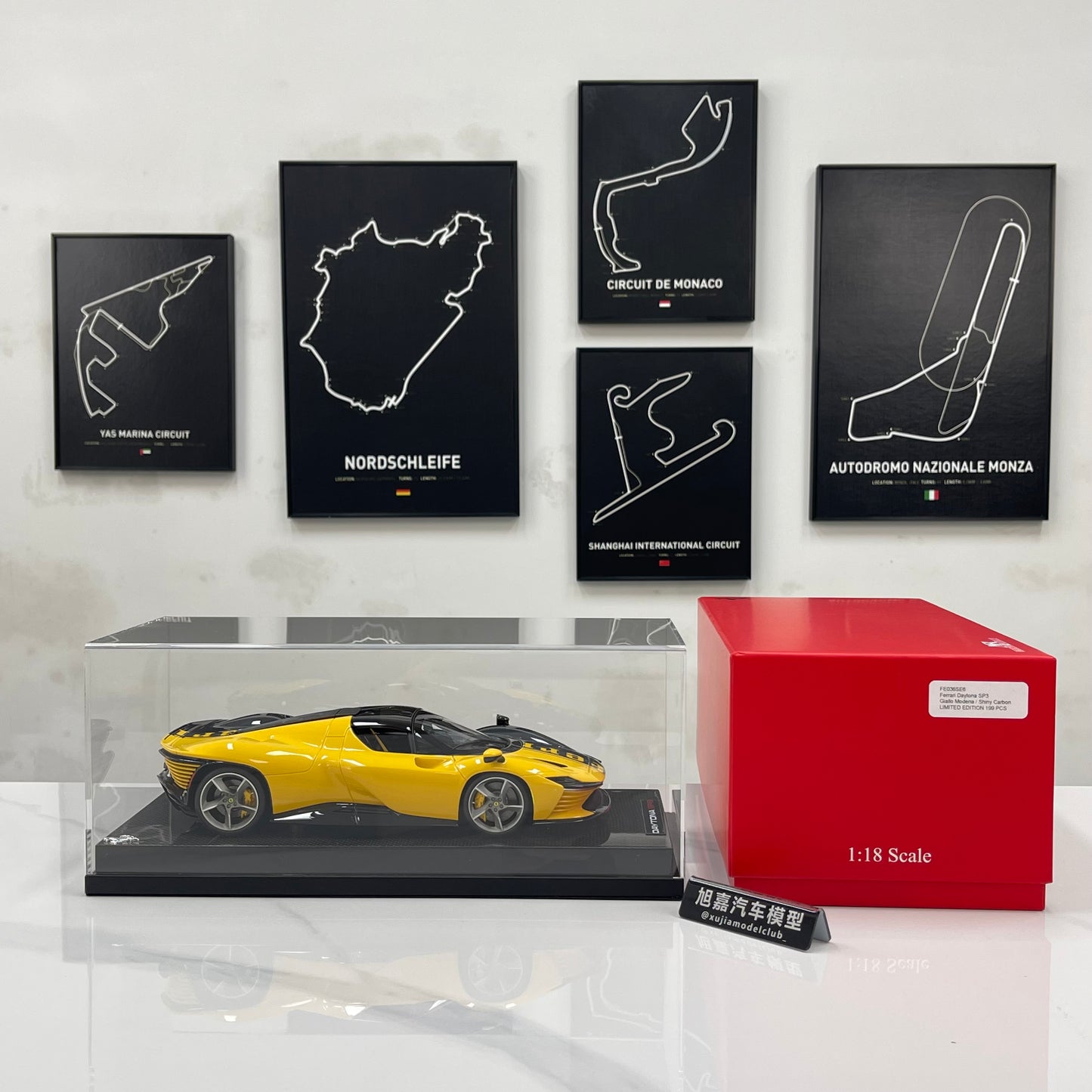 MR 1/18 Ferrari Icona Daytona SP3 Special Edition - Modena Yellow (FE036SE6)