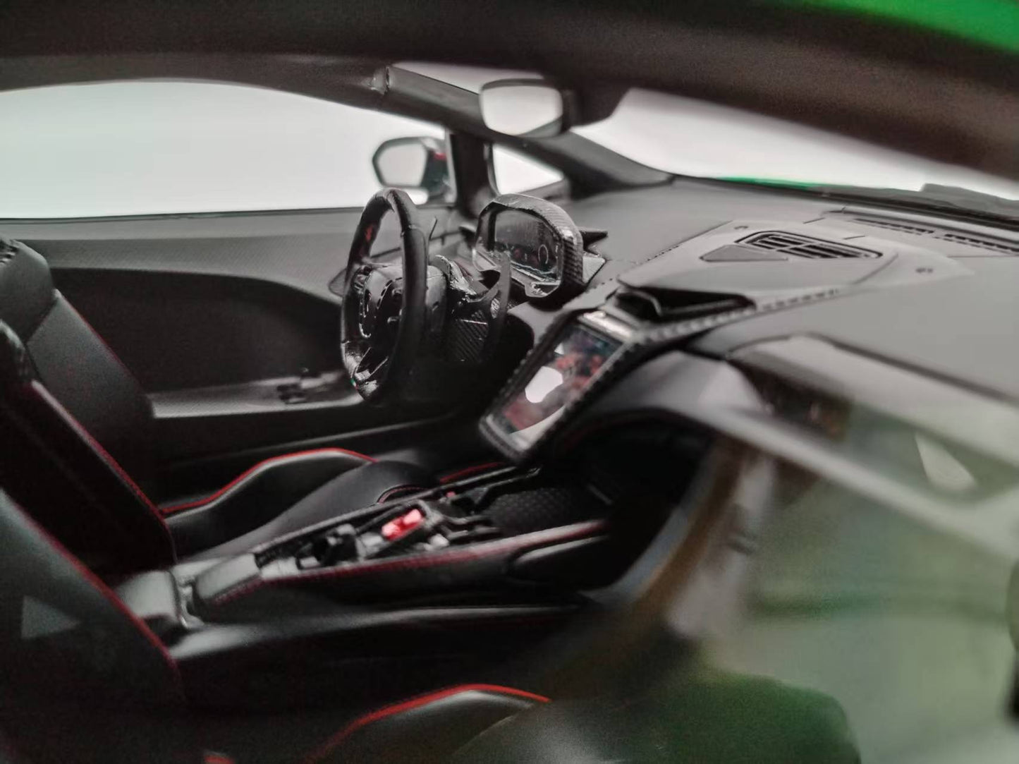 MR 1/18 Lamborghini New Baby Bull Temerario AP Kit Version Mercury Green Resin Model LAMBO062A