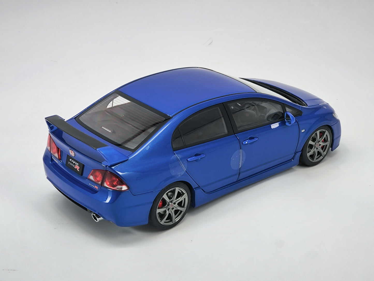 MH 1/18 Honda Civic Type R FD2 Blue Alloy Car Model