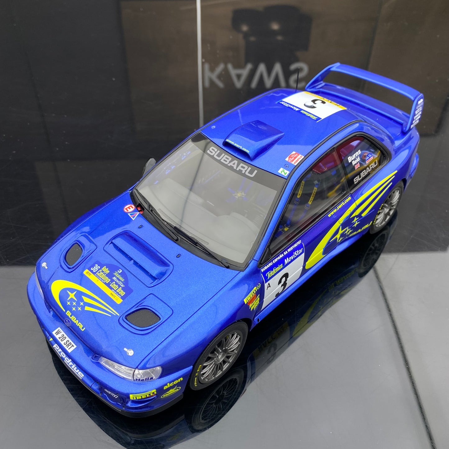 OTTO 1/18 Subaru IMPREZA S6 WRC Simulation Car Model Ornaments Gift OT472