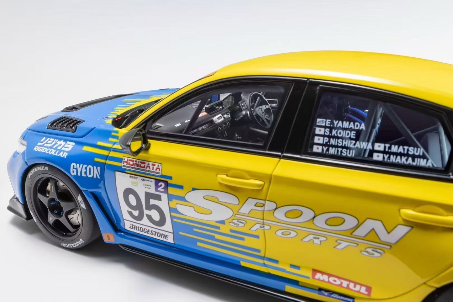 Kyosho 1:18 Honda Civic (FL5) SPOON #95 Resin Model KSR18067Y