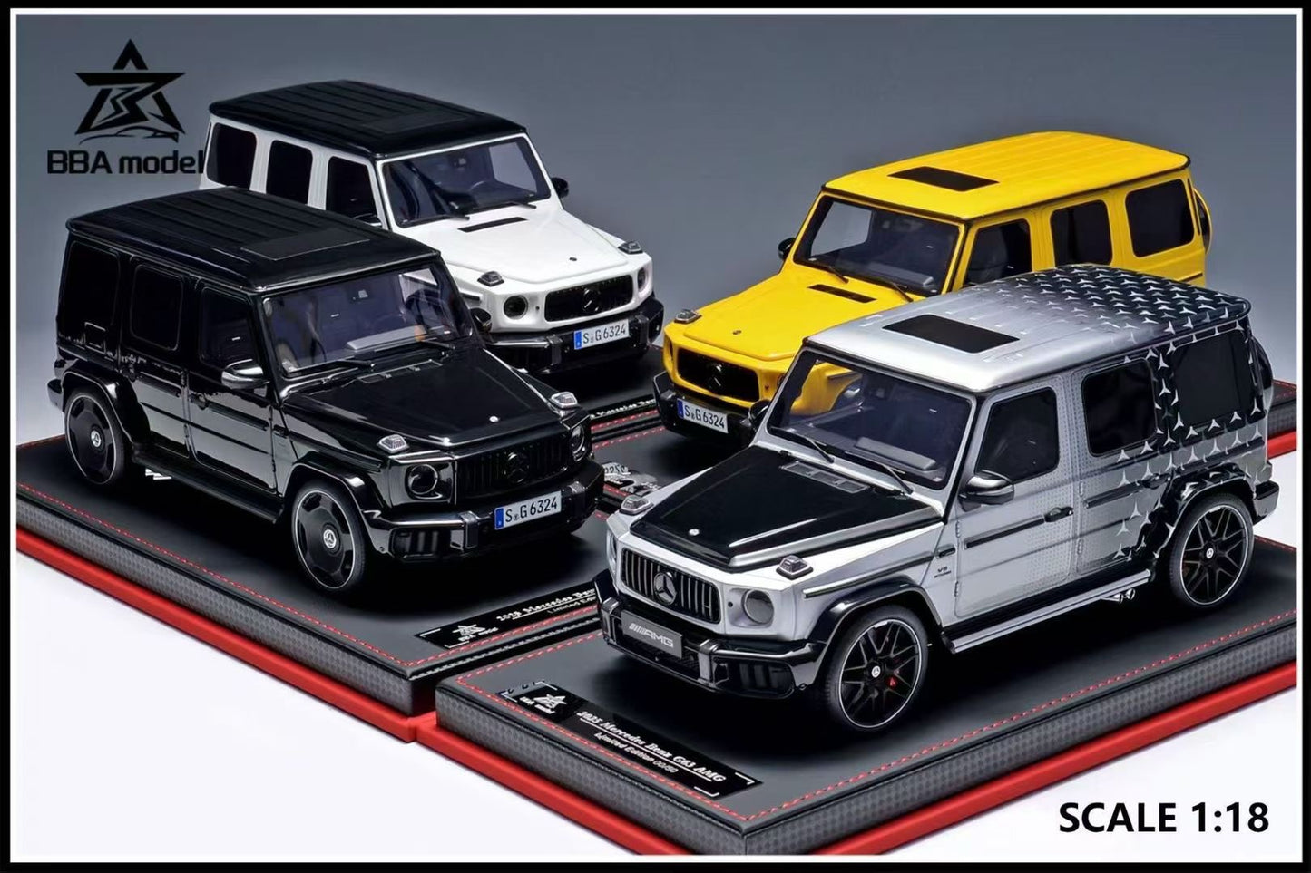 BBA model 1/18 2025 Mercedes-Benz-G63 AMG resin car model