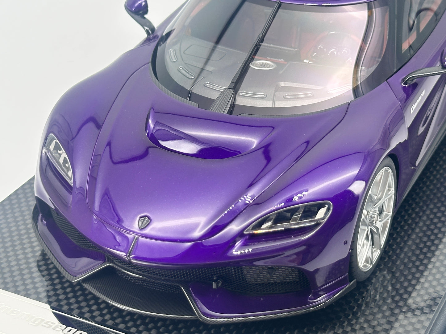 FRONTIART 1/18 Koenigsegg Gemera Purple Model Car Collectible