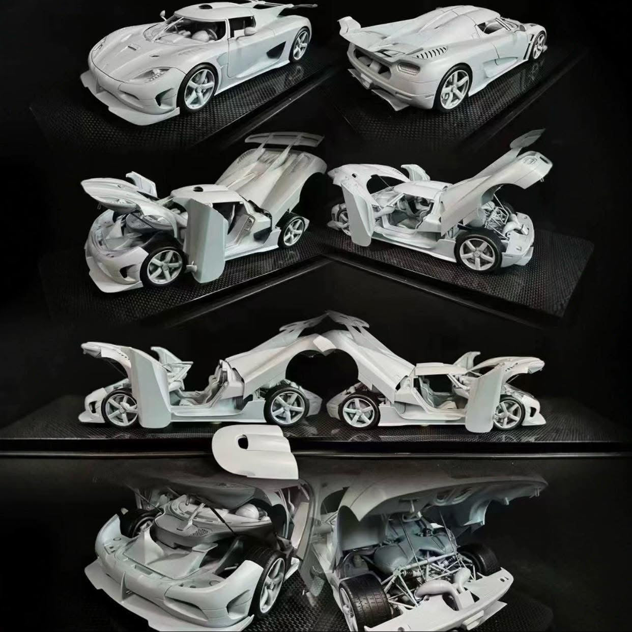 dino model DM 1/18 Koenigsegg ONE1 Limited Edition Resin Full Open Car Model Ornaments