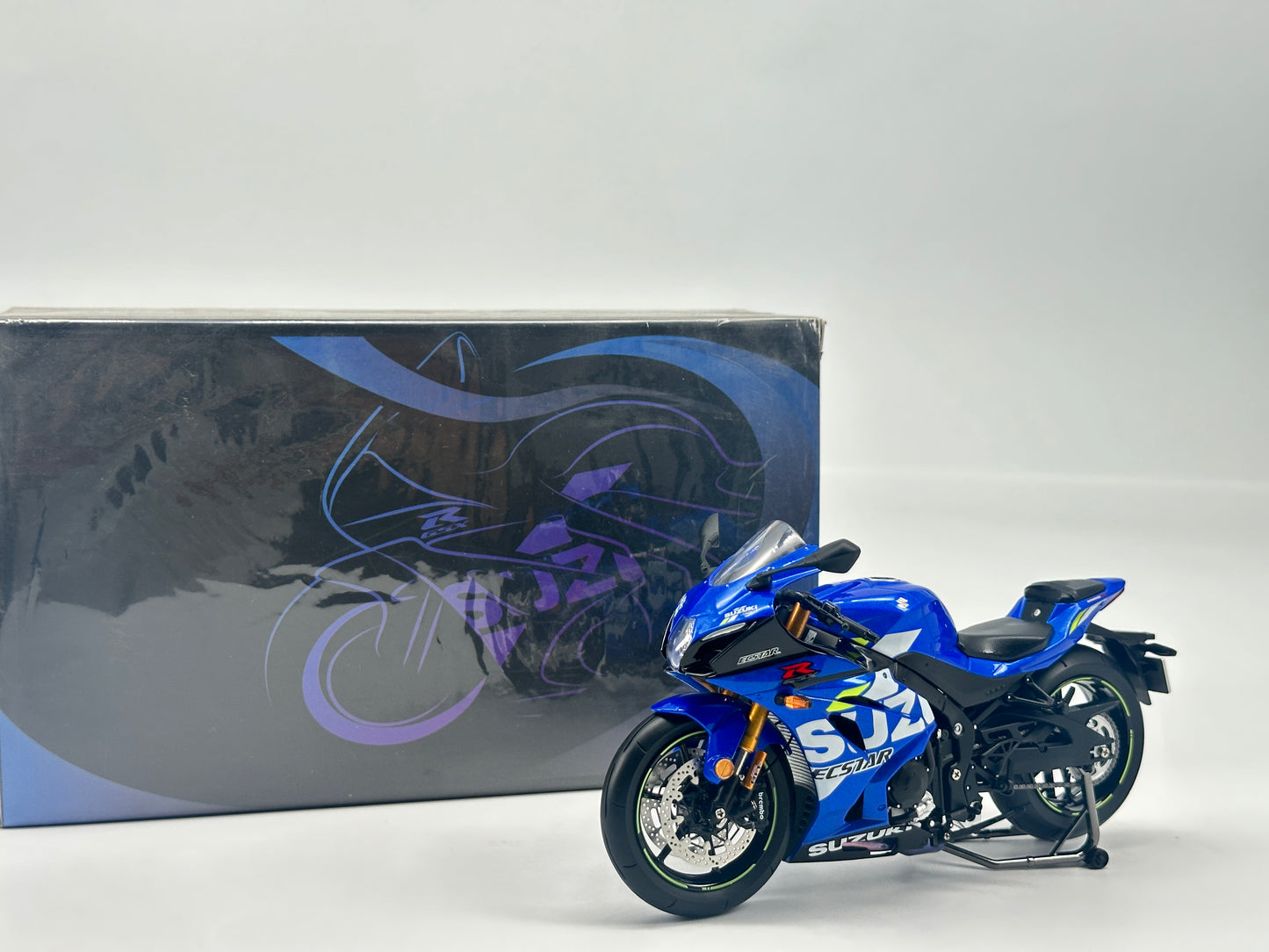 LCD 1/12 Suzuki R1000 Black Alloy Motorcycle Model LCD031